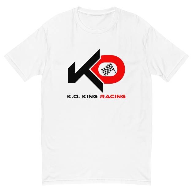 Men's K.O. King Racing Fitted Tee (Black Logo)
